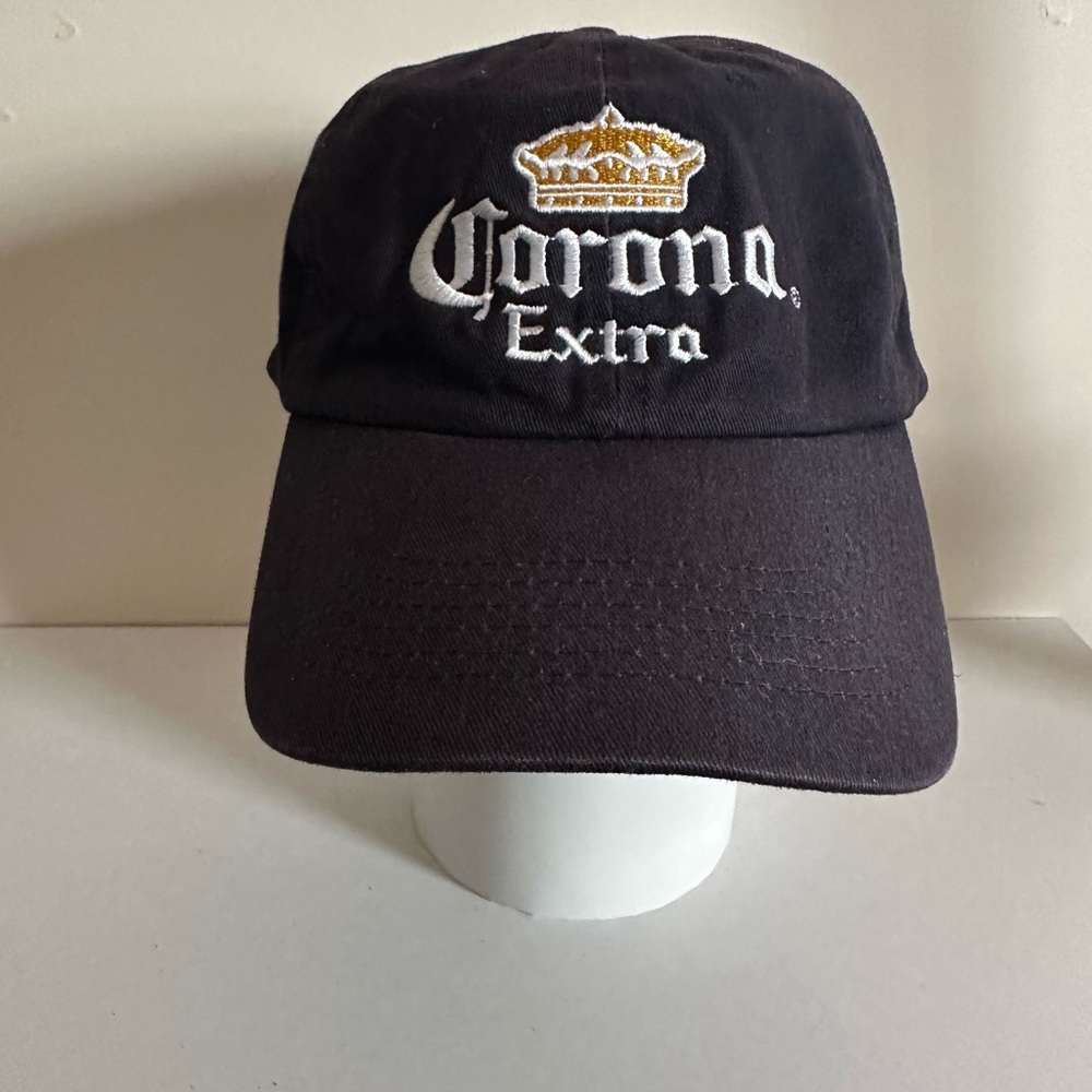 Corona Navy Blue Baseball Cap Adjustable Velcro Hat